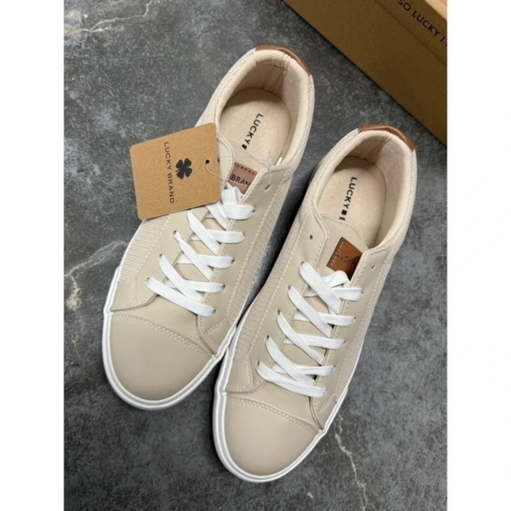 Lucky Brand Scott Mens Sneakers Bone Mesh Lace‎ Up Low Top Shoes LB-SCOTT-MS 11